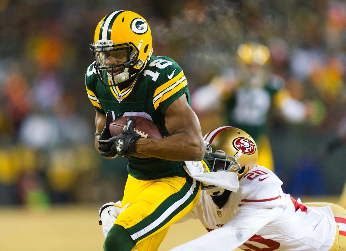 Green Bay Packers wide receiver Randall Cobb by Jeff Hanisch—USA Today.