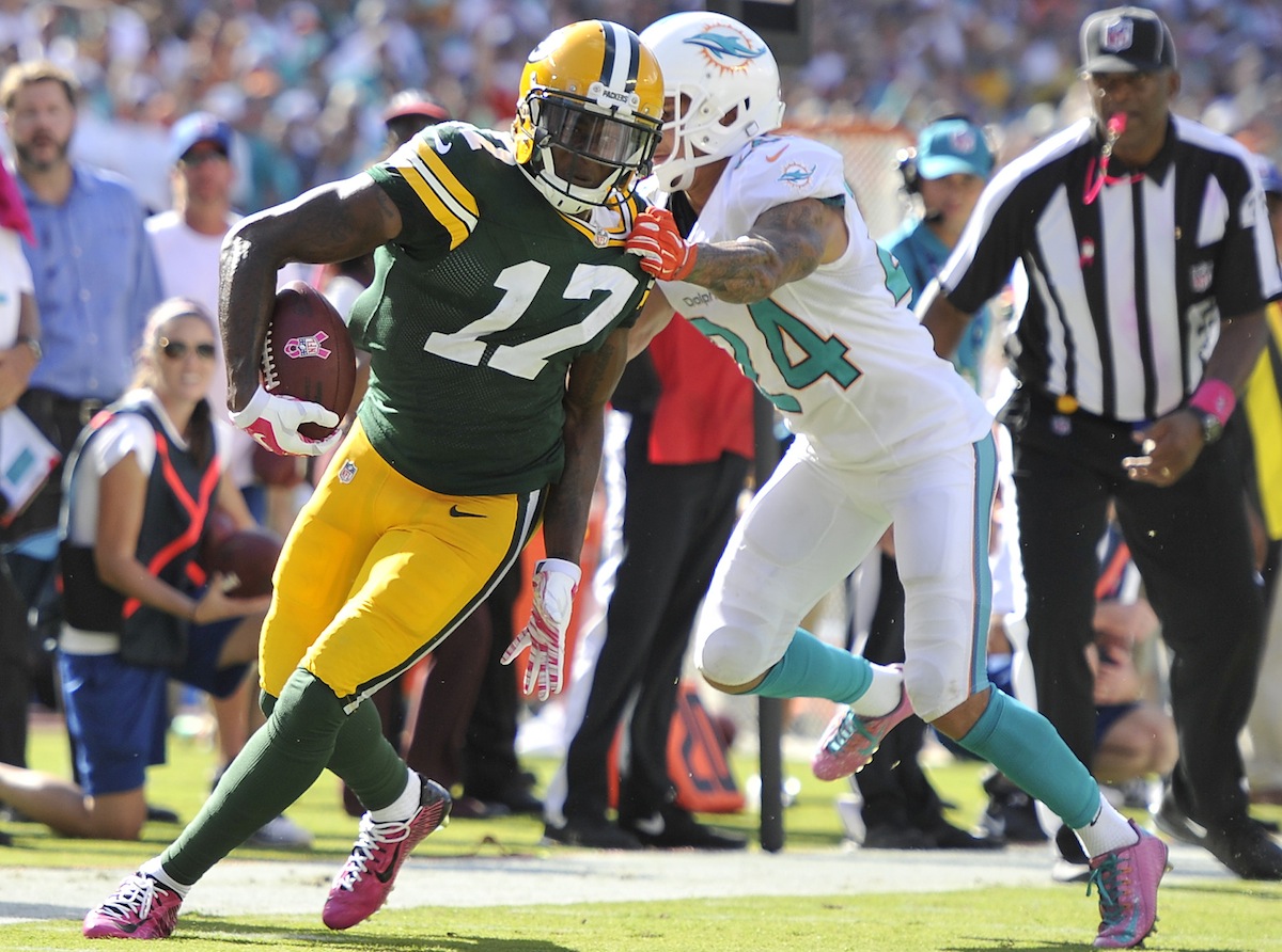 Green Bay Packers wide receiver Davante Adams by Brad Barr—USA TODAY Sports.