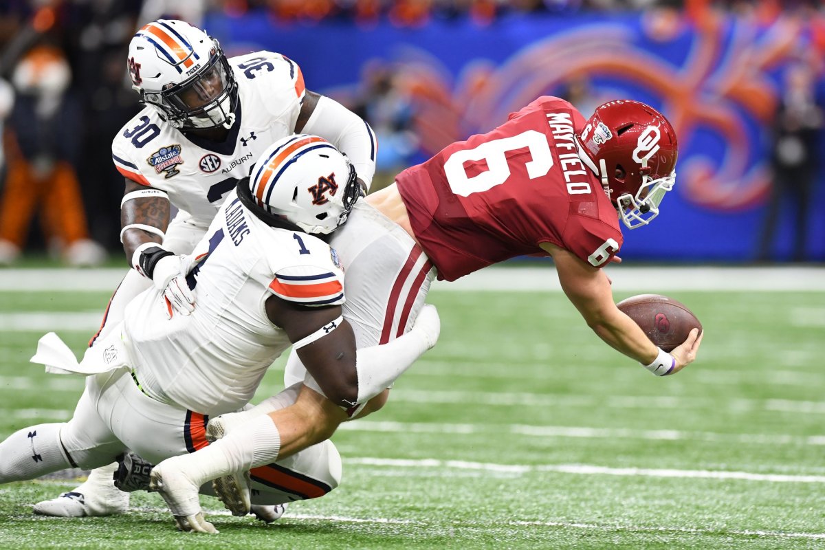 Sacking Baker Mayfield in the Sugar Bowl