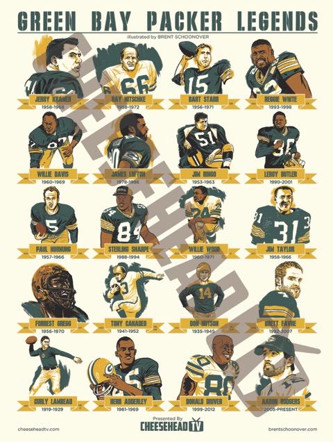 green bay packers legends