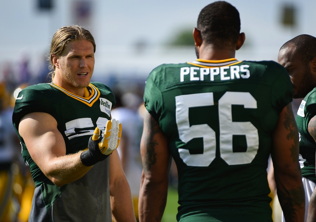Green Bay Packers Clay Matthews and Julius Peppers by Benny Sieu—USA TODAY Sports.