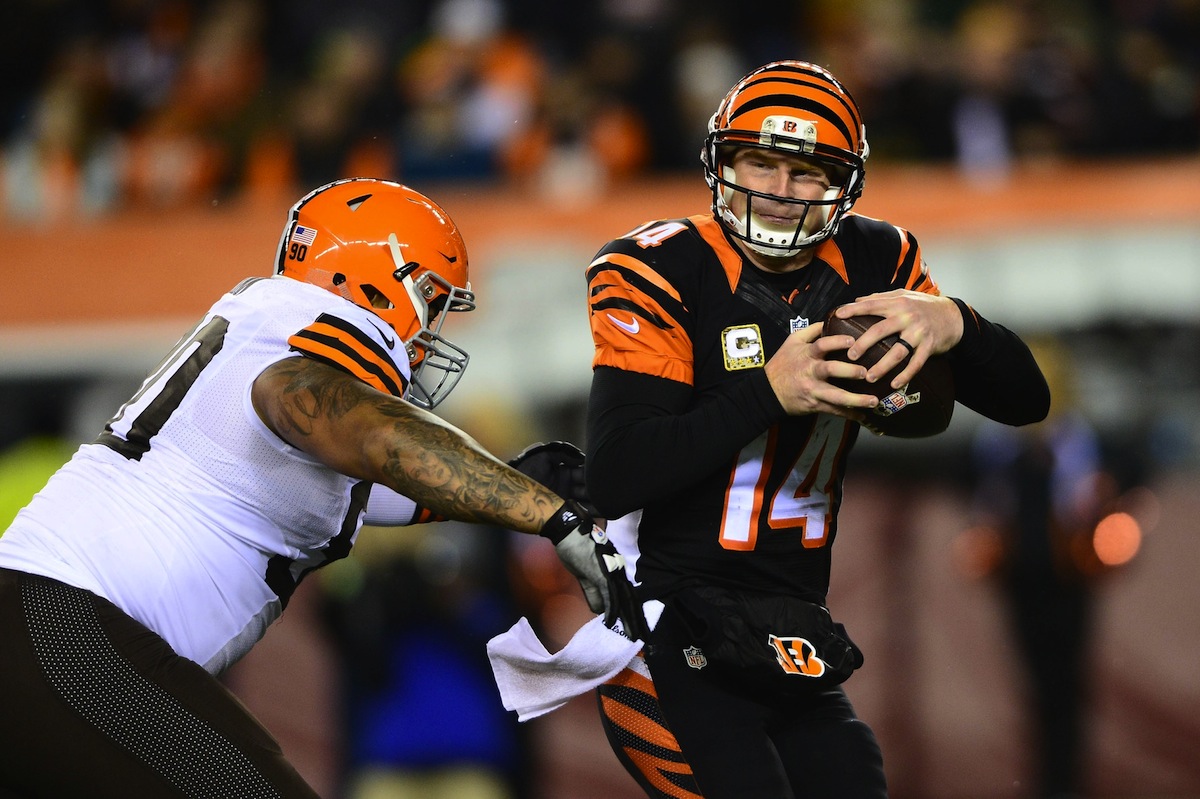 Cincinnati Bengals quarterback Andy Dalton by Andrew Weber—USA TODAY Sports.