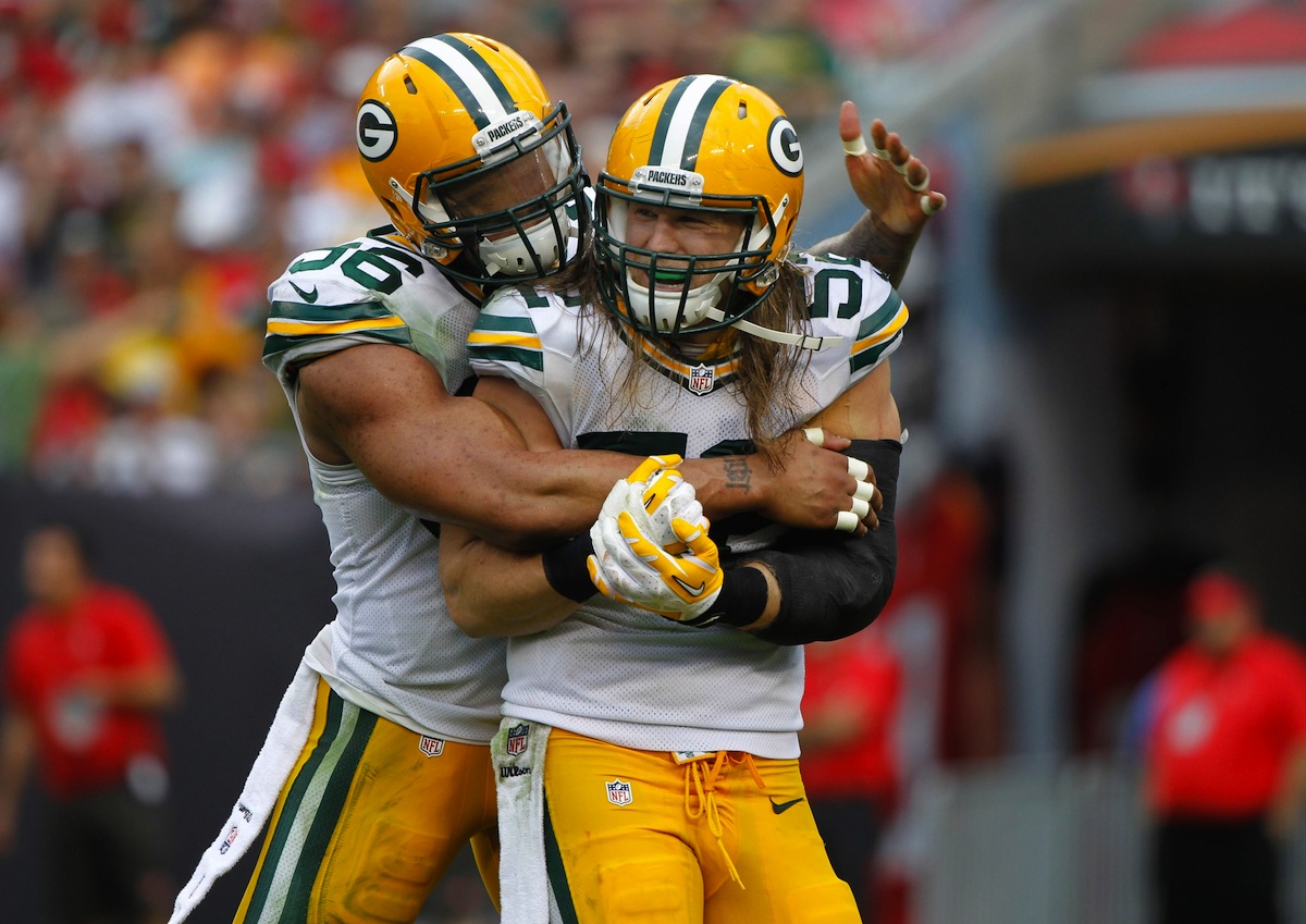 Green Bay Packers Mike Neal and Clay Matthews—Kim Klement, USA TODAY Sports.