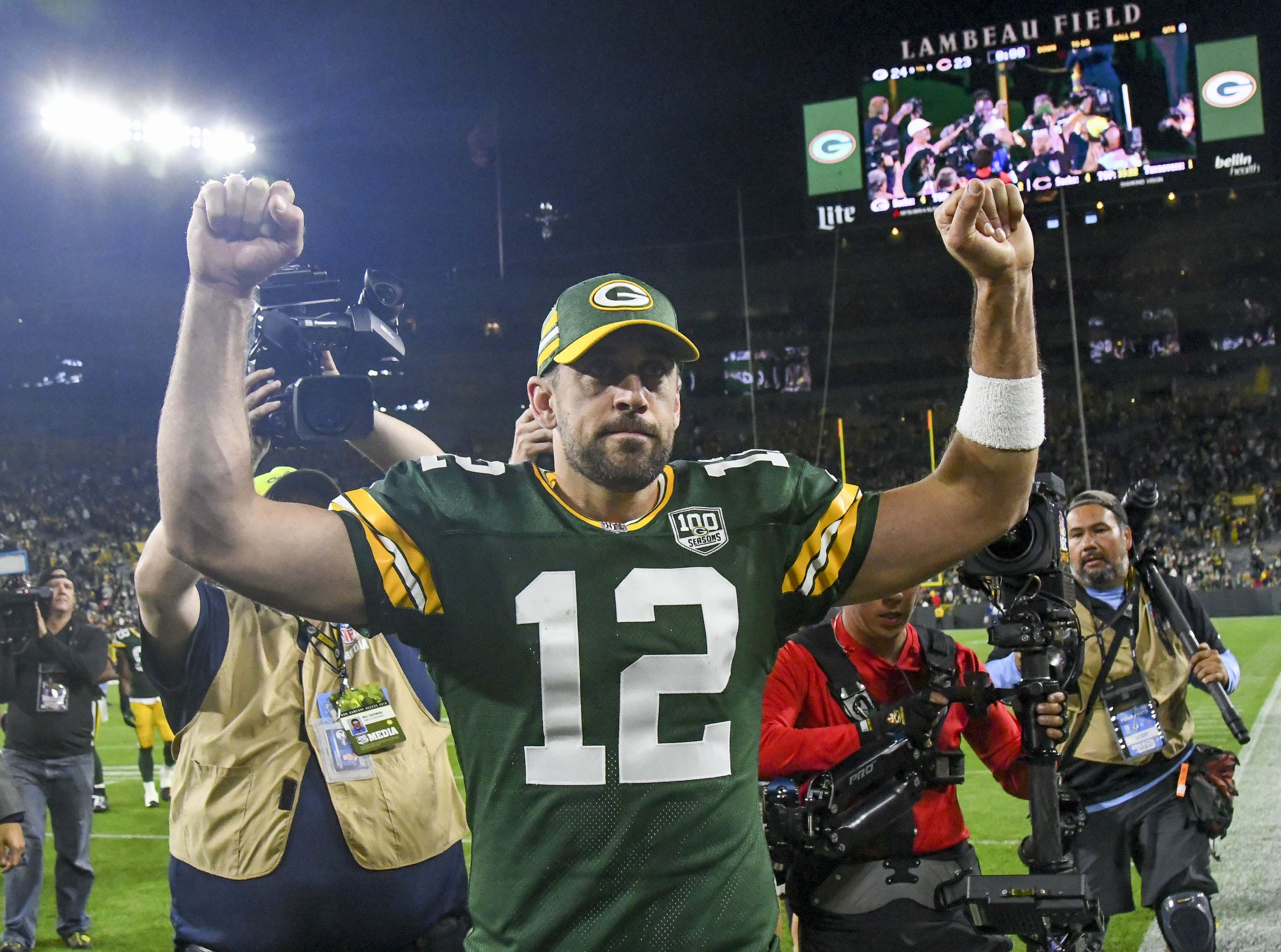 Aaron Rodgers on next week's status 'Oh, I'm playing next week'