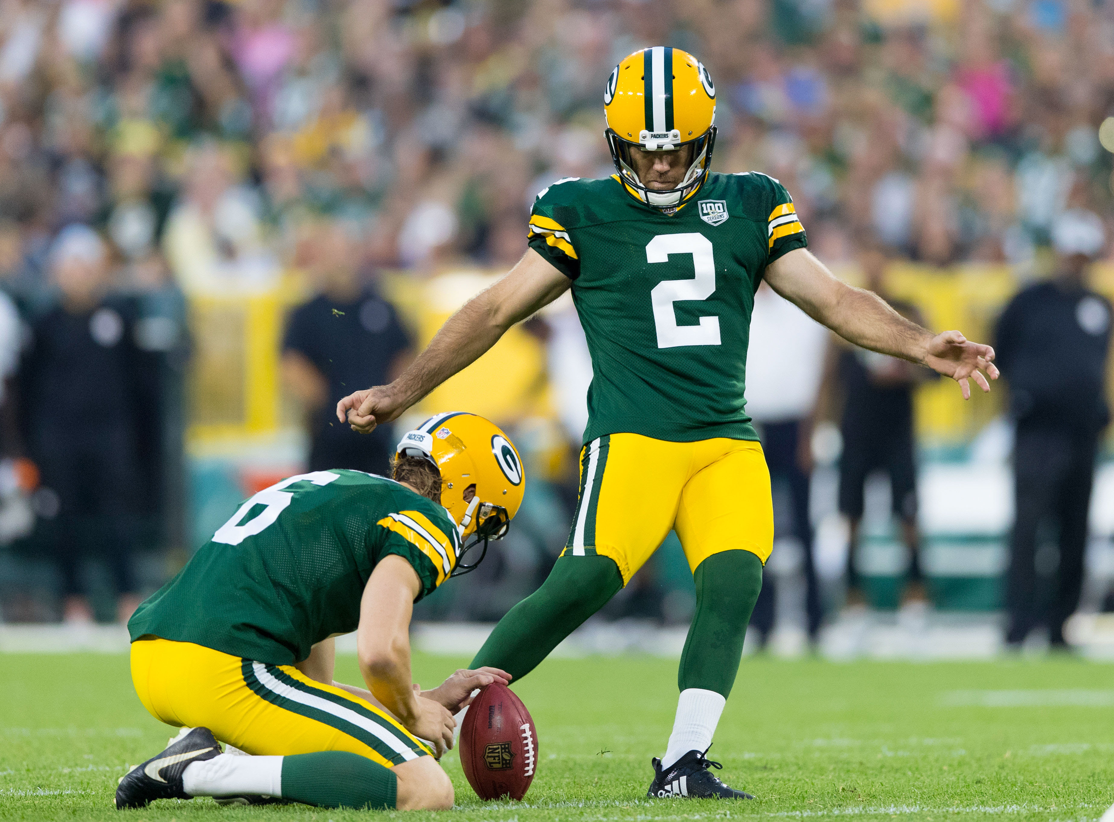 Mason Crosby had a procedure to clean out his knee this offseason