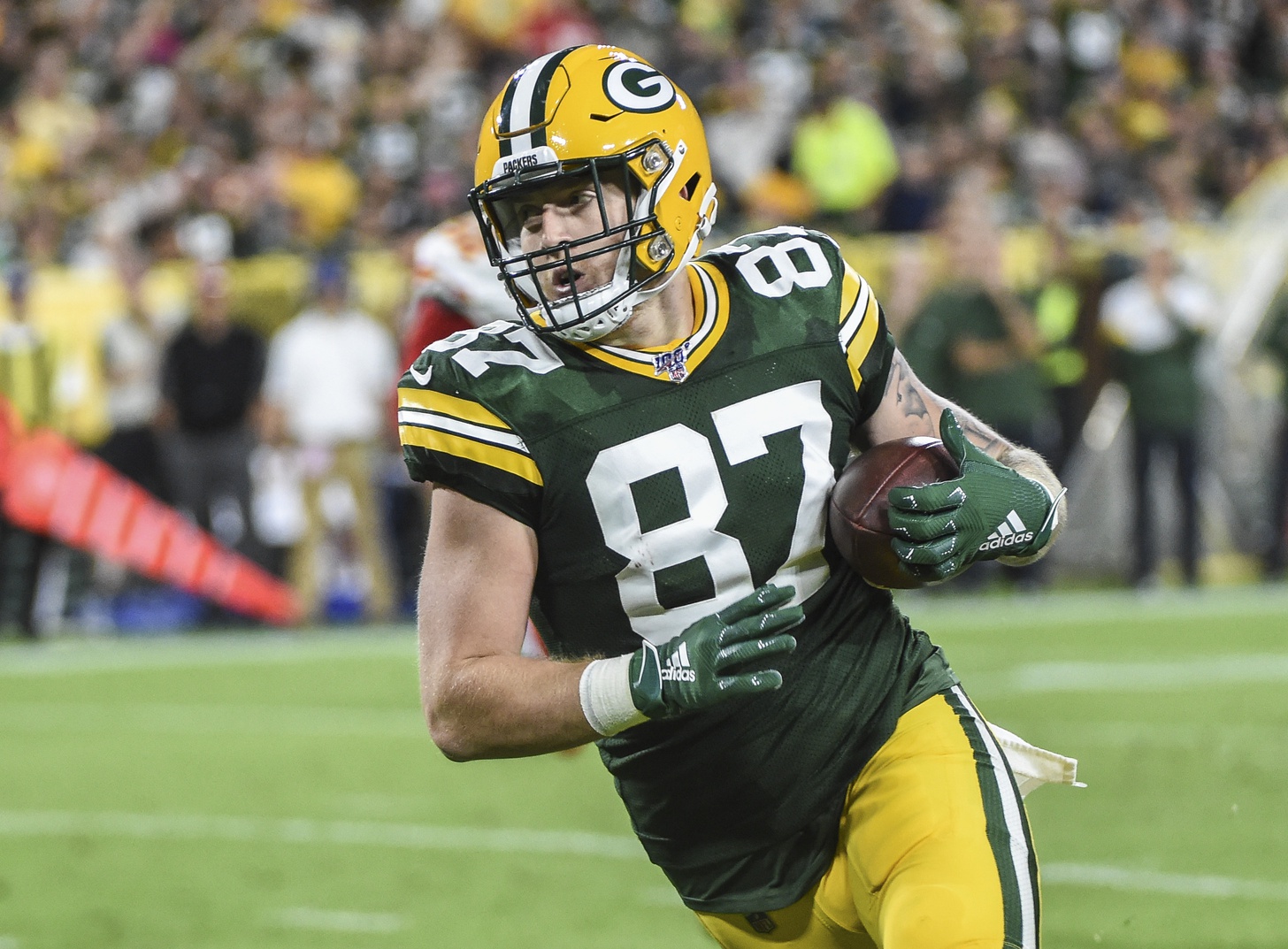 Sternberger Aims to Stop Packers Tight End Parade