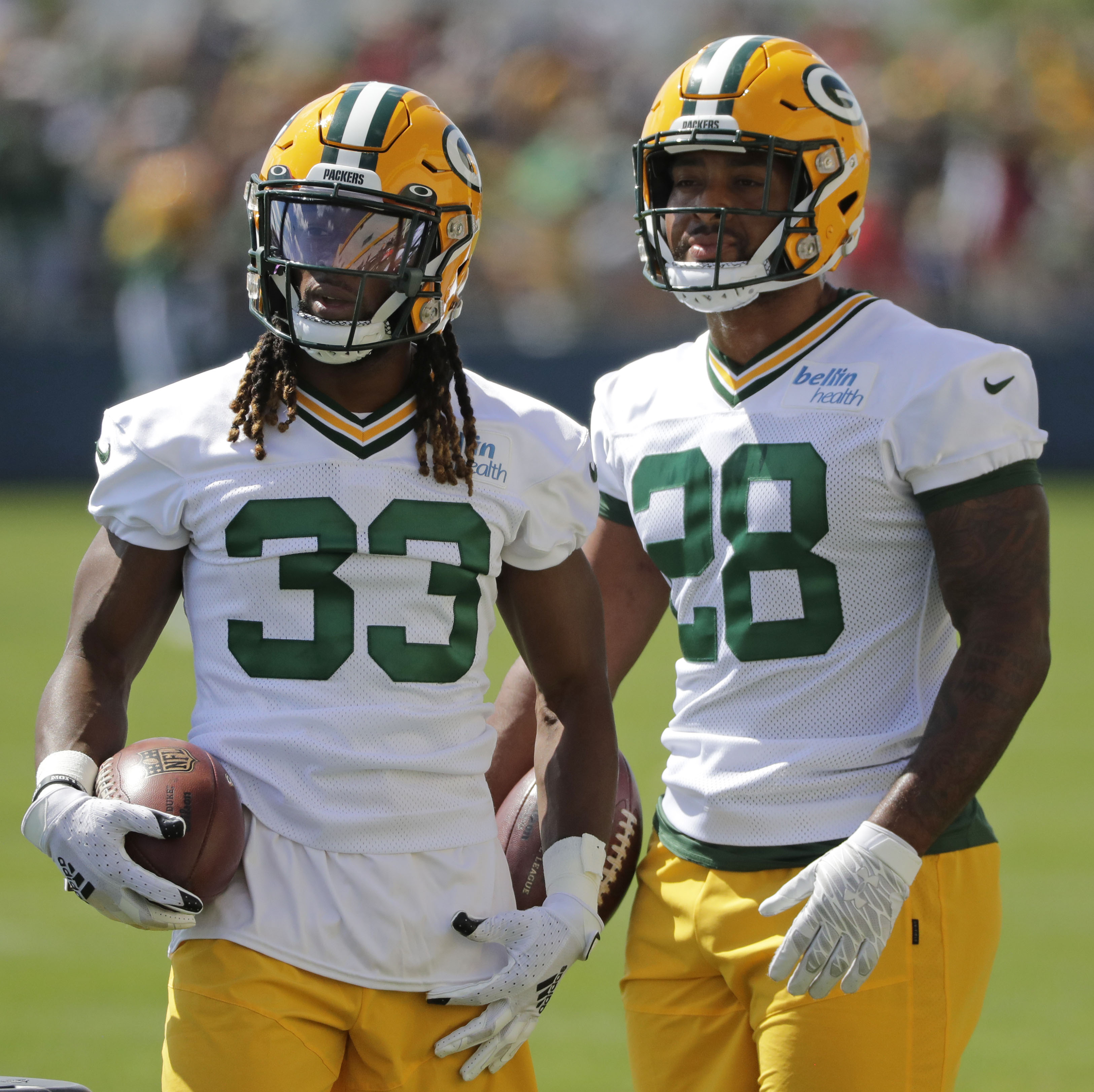 Getting Both Aaron Jones and A.J. Dillon 50 Catches Is a Realistic
