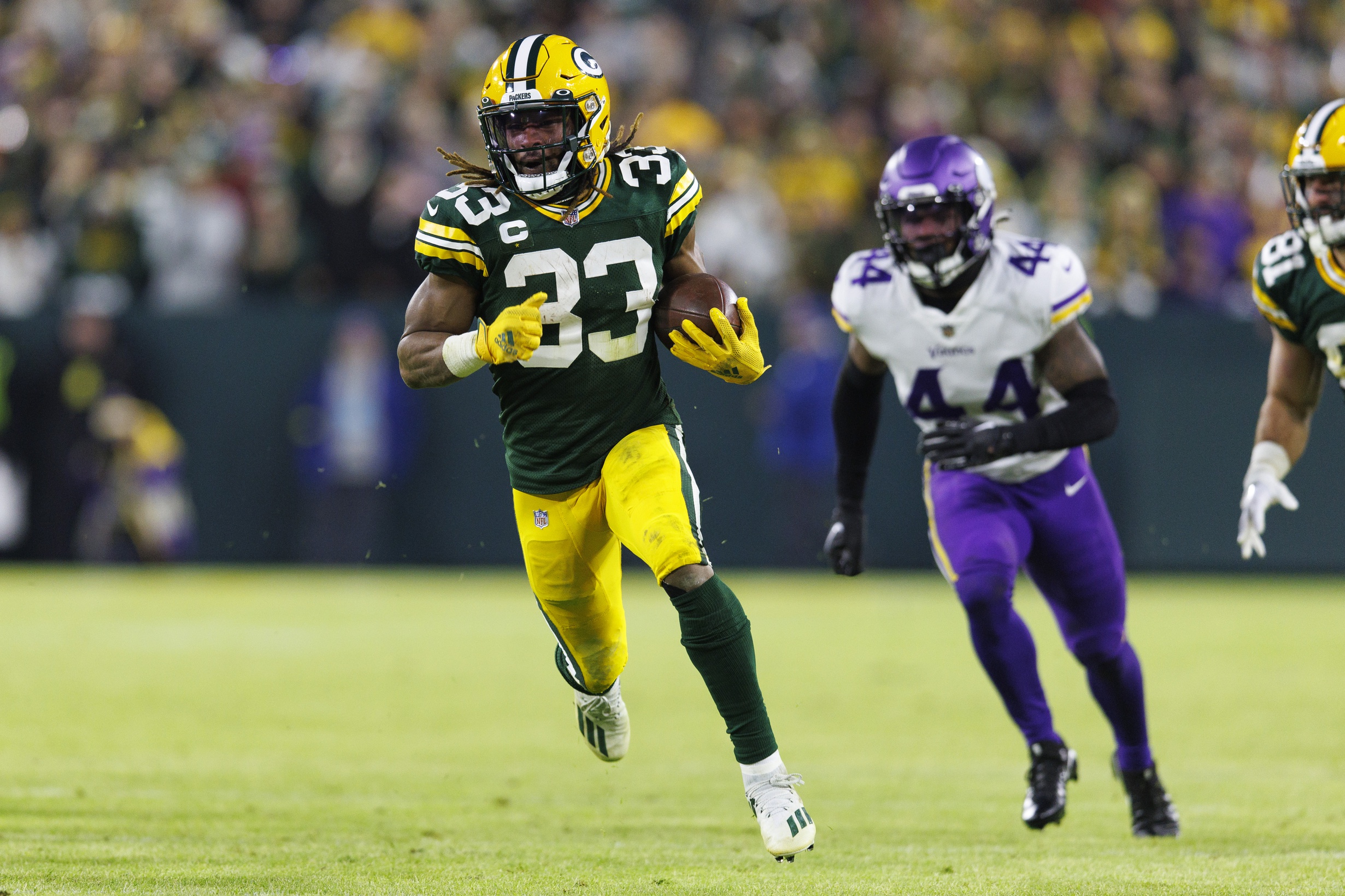 PFF - The Packers have big plans for Aaron Jones and A.J. Dillon