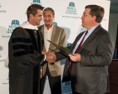 Medical College of Wisconsin Honors Aaron Rodgers with Doctorate of Humanities