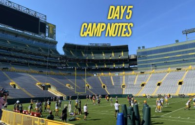Day 5 Notes from Packers camp