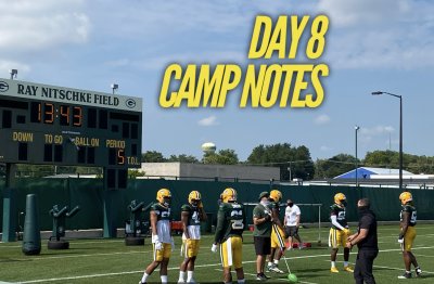 Day 8 Notes from Packers camp