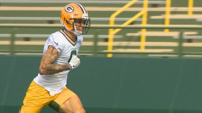 Christian Watson practices ahead of matchup with the Saints 