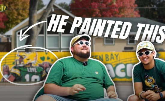 He painted a famous fence across from Lambeau Field